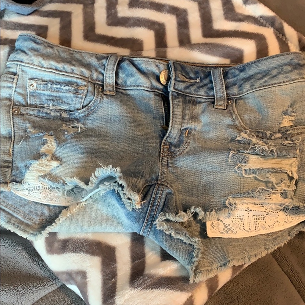 american eagle jean shorts